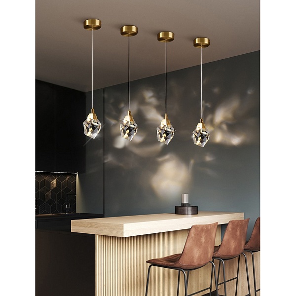 Подвес DELIGHT COLLECTION CRYSTAL ROCK MD-020B-1 gold