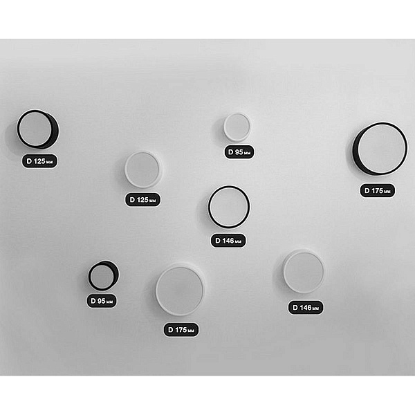 Светильник потолочный ITALLINE M04-525-146 M04-525-146 black 4000K