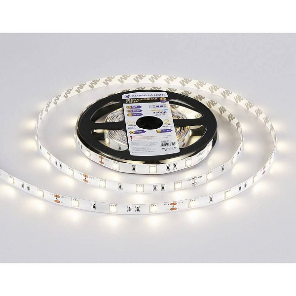 Лента LED 7,2 W/m 12V IP20 2835/30 4500K 10mm (5м) GS1802 AMBRELLA LIGHT