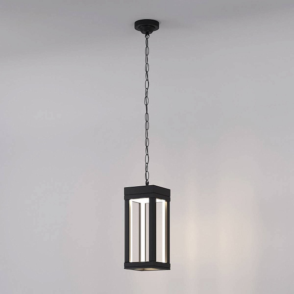 Светильник уличный подвесной ELEKTROSTANDARD FRAME 1528 TECHNO LED черный a051857