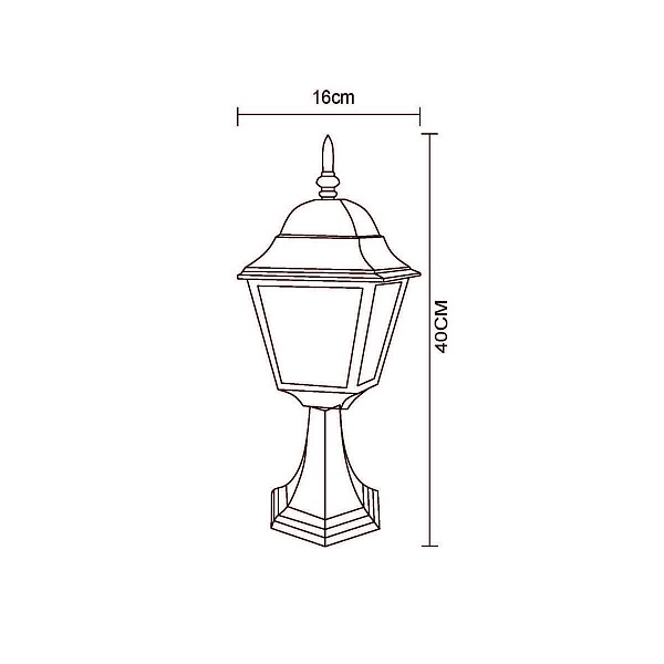 Светильник уличный столб низкий ARTE LAMP Bremen A1014FN-1BK
