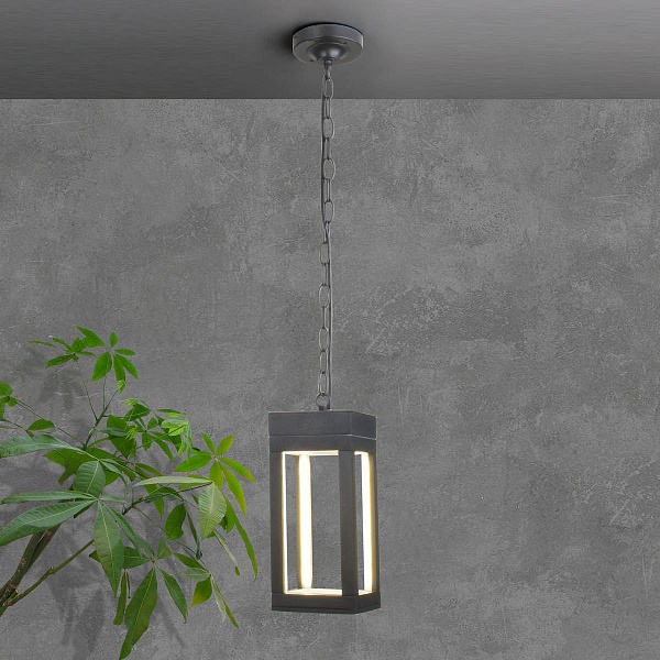 Светильник уличный подвесной ELEKTROSTANDARD FRAME 1528 TECHNO LED серый a051858