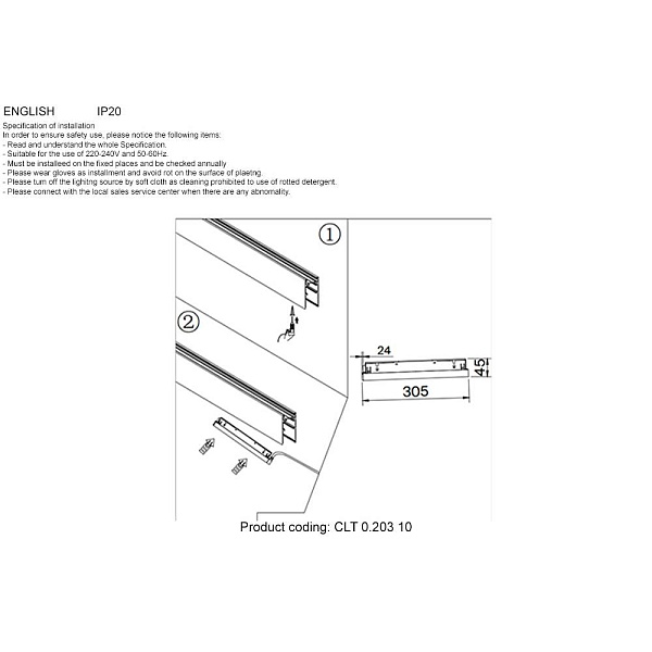 Блок питания CRYSTAL LUX SPACE CLT 0.203 10 BL