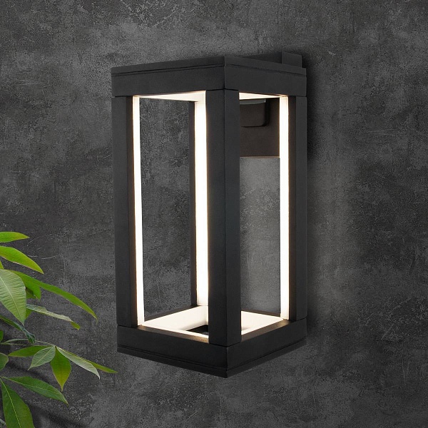 Светильник уличный настенный ELEKTROSTANDARD FRAME 1527 TECHNO LED черный a051855
