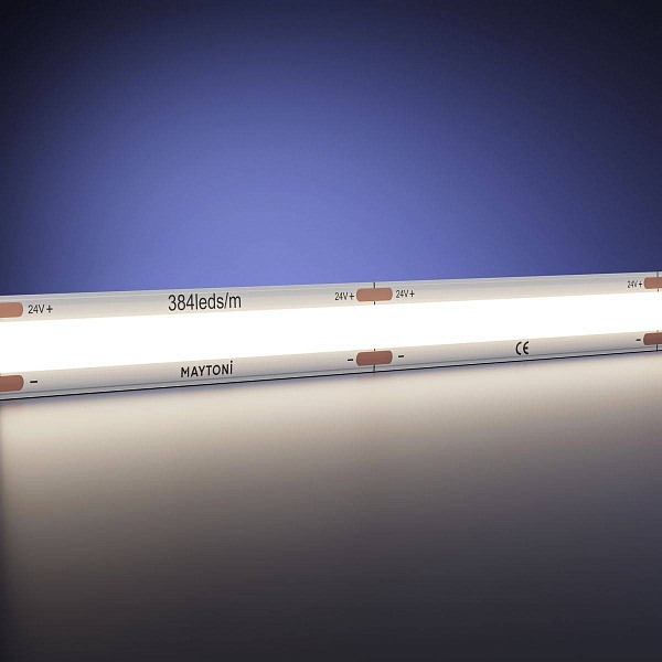 Лента LED ULTRA 12W/m 24V IP20 COB/384 4000K 8mm (50м) 201222 MAYTONI