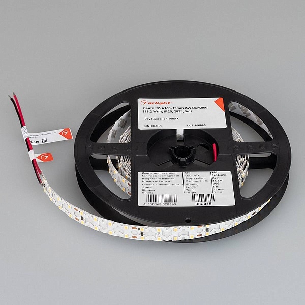 Лента LED RZ-A160 19,2 W/m 24V IP20 2835/160 4000K 15mm (5м) 36015 ARLIGHT
