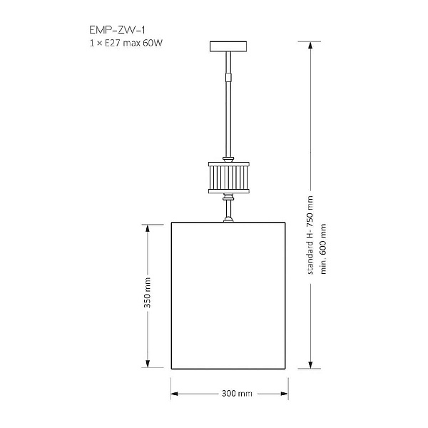 Подвес KUTEK EMPOLI EMP-ZW-1(N)