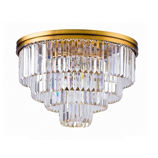 Люстра потолочная DELIGHT COLLECTION 1920S ODEON 9513C/600R gold/clear