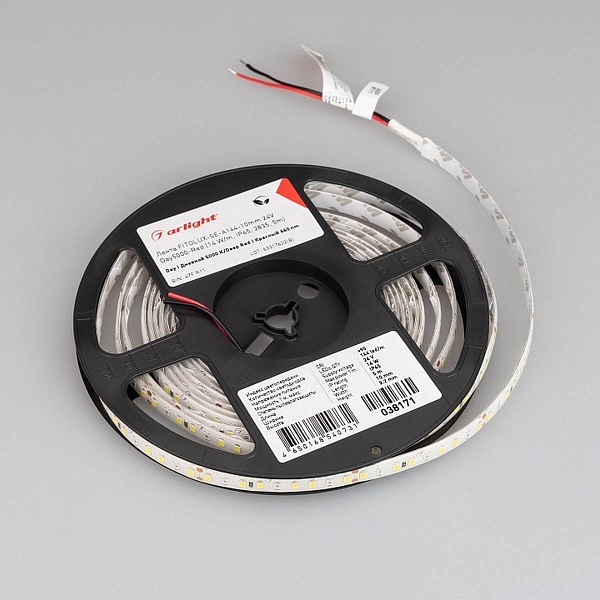 Лента LED FITOLUX-SE-A144 14 W/m 24V IP65 2835/144 5000K 10mm (5м) 38171 ARLIGHT