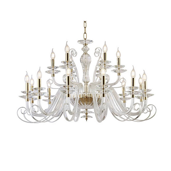 Люстра подвесная NEWPORT ANNABELLE 8576+12/C gold polished