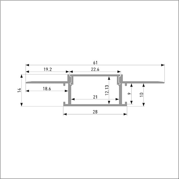 Профиль для ленты LED врезной ELEKTROSTANDARD LL-2-ALP013 a053633