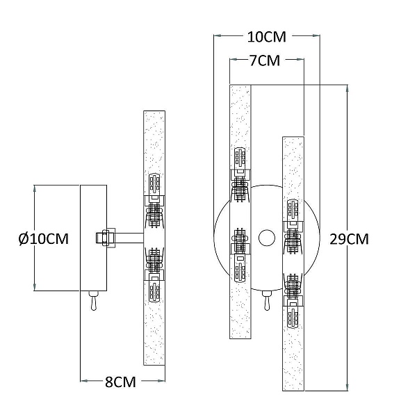 Бра ARTE LAMP RAMONA A7410AP-4PB