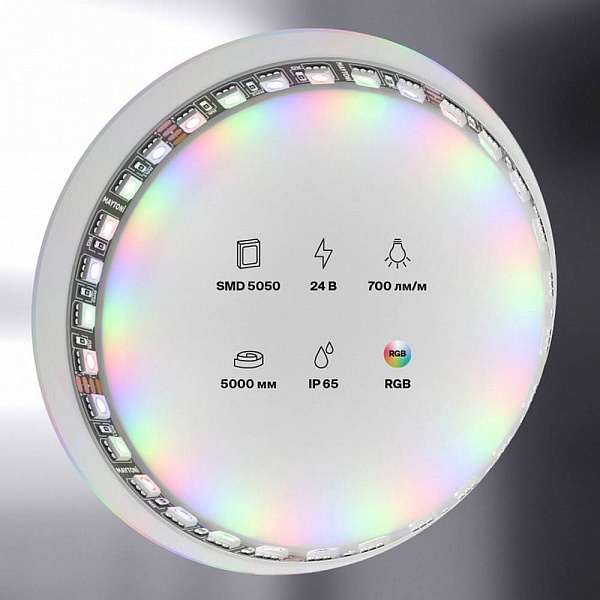 Лента LED STANDART 21 W/m 24V IP20 5050/96 RGB 10mm (5м) 20038 MAYTONI