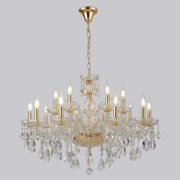 Люстра подвесная CRYSTAL LUX MONICA SP10+5 GOLD