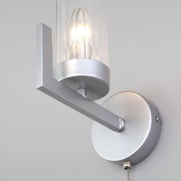 Бра EUROSVET ARGANIE 60133/1 серебро