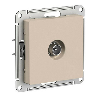 Розетка  TV одиночная, ATLASDESIGN, Песочный, ATN001293, SCHNEIDER ELECTRIC