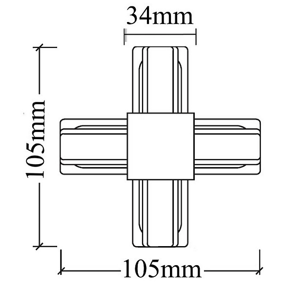 X-коннектор CRYSTAL LUX CLT 0.211 09 WH