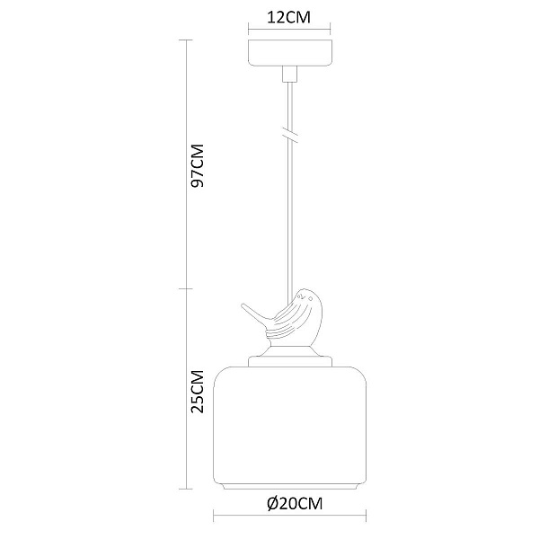 Подвес ARTE LAMP Frescura A8029SP-1WH