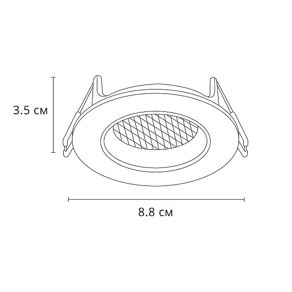 Светильник встраиваемый ARTE LAMP FUJI A2865PL-1WH