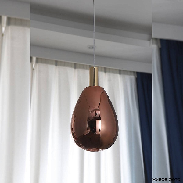 Подвес CRYSTAL LUX GAUDI SP4W LED COPPER
