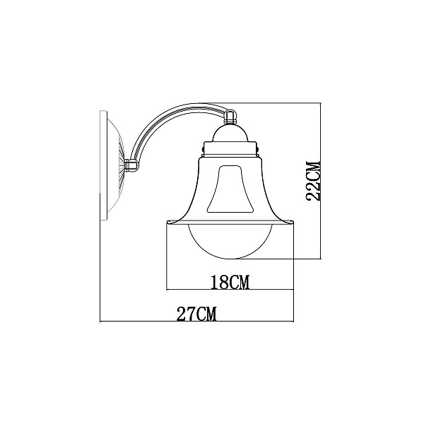 Бра ARTE LAMP A7022AP-1WG