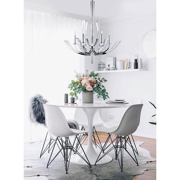 Люстра подвесная DELIGHT COLLECTION ICE KINGDOM P68028L-6 chrome