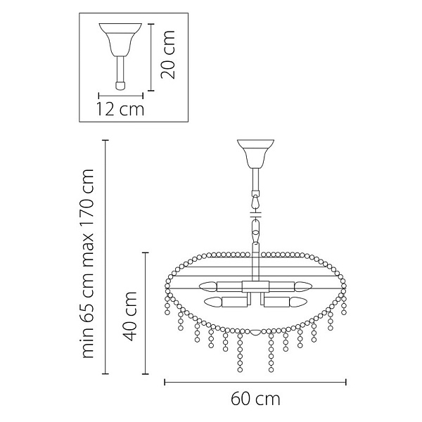 Люстра подвесная LIGHTSTAR CLASSIC 700150