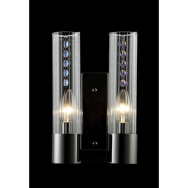 Бра CRYSTAL LUX OTONO OTONO AP2 BLACK CHROMIUM/TRANSPARENTE