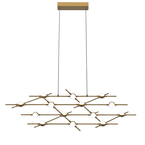 Люстра подвесная ILLUMINATI MOLECULAR MD18001067-14A  black/gold