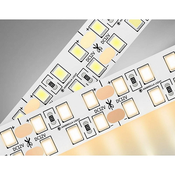 Лента LED 19,2 W/m 12V IP20 2835/240 3000K 14mm (5м) GS1601 AMBRELLA LIGHT