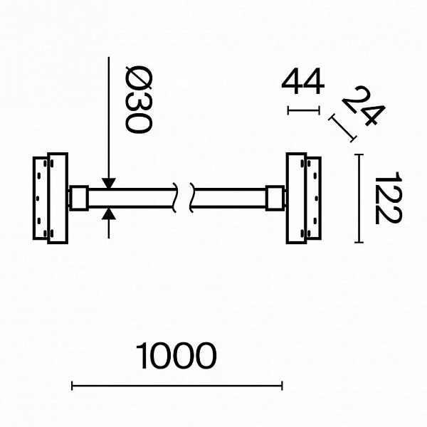 Трековый светильник MAYTONI TAU TR101-2-20W4K-B