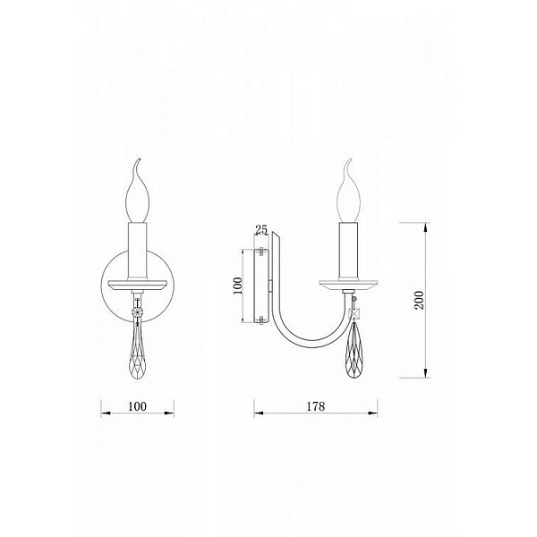 Бра FREYA FORTE FR1006WL-01N