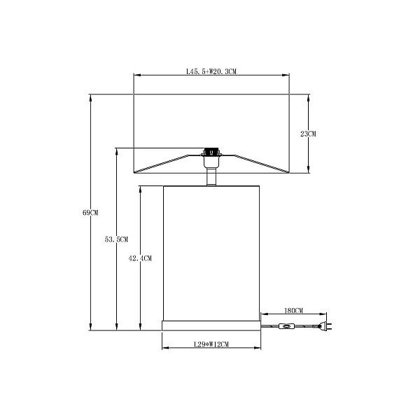 Настольная лампа ARTE LAMP ZULU A5058LT-1PB