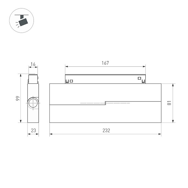 Трековый светильник ARLIGHT MAG-ORIENT 41532