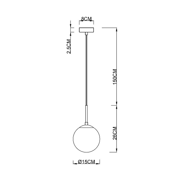 Подвес ARTE LAMP VOLARE A1565SP-1BK