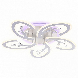 Люстра потолочная AMBRELLA LIGHT ORIGINAL 2 FA512/5 WH белый 120W 610*580*80 (ПДУ РАДИО 2.4G)