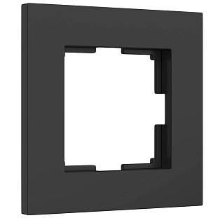 Рамка 1-пост, SLAB, черный матовый, W0012908, WERKEL
