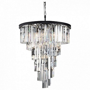 Люстра подвесная DELIGHT COLLECTION HELIX KR0262P-10 black/clear
