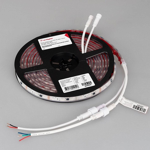 Лента LED SPI-PS-B60 12 W/m 12V IP67 5060/60 K 12mm (5м) 39599 ARLIGHT