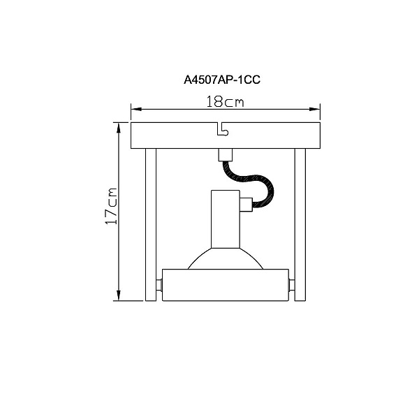 Спот ARTE LAMP Faccia A4507AP-1CC