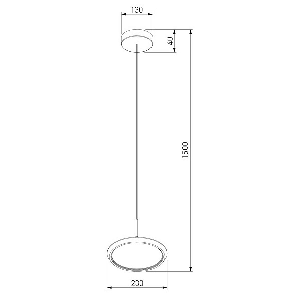 Подвес EUROSVET CRESPELLA 90034/1 золото a069292