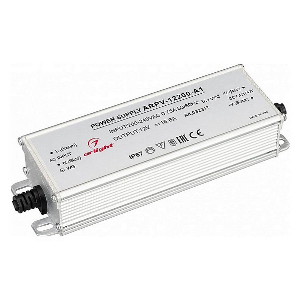 Блок питания ARLIGHT ARPV 12V 200W IP67 32317