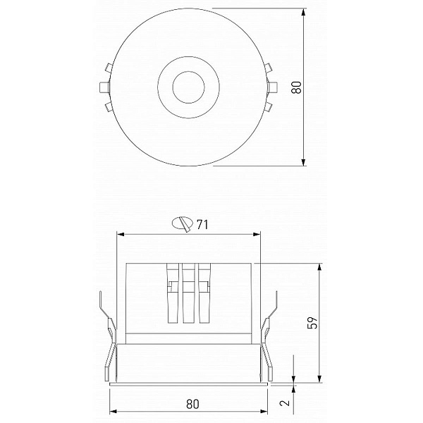 Светильник встраиваемый ELEKTROSTANDARD BLISS a069406
