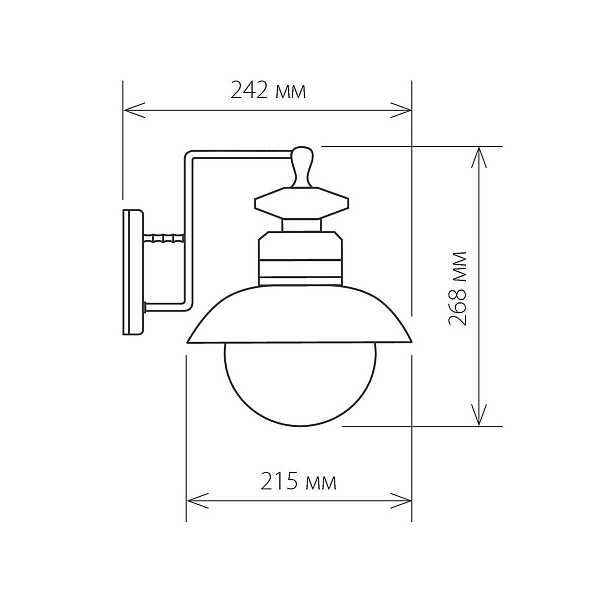 Светильник уличный настенный ELEKTROSTANDARD TALLI a038480