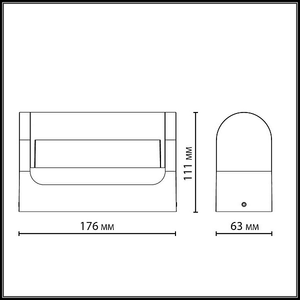 Светильник уличный настенный ODEON LIGHT NATURE 7117/12WL