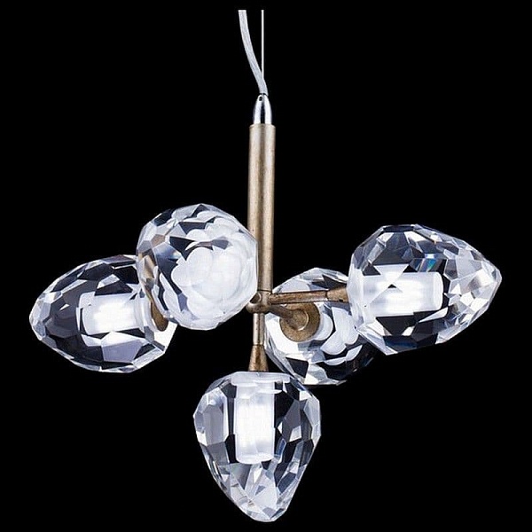 Люстра подвесная DELIGHT COLLECTION ON THE ROCKS P68038M-5 gold