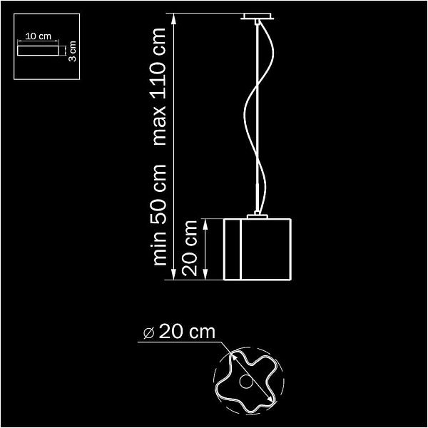 Подвес LIGHTSTAR NUBI 802110