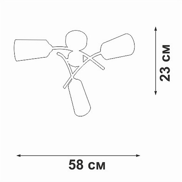 Люстра потолочная VITALUCE V2850 V2850-1/3PL