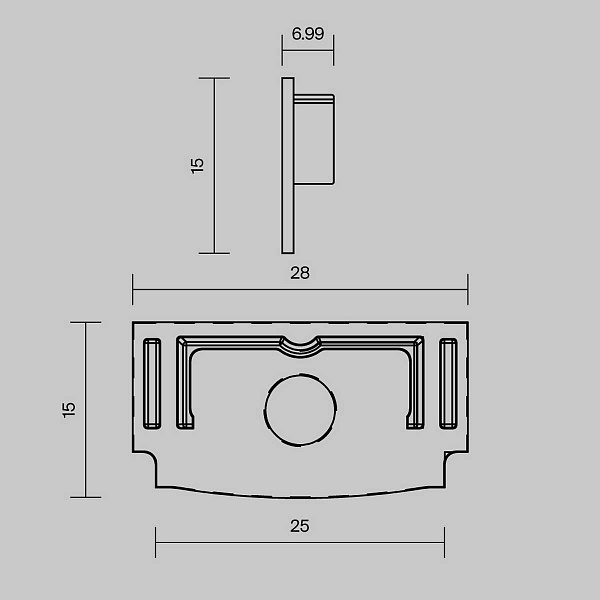 Заглушка MAYTONI LED STRIP PROFIL 642013