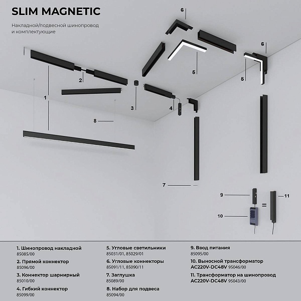 L-коннектор ELEKTROSTANDARD SLIM MAGNETIC a062194